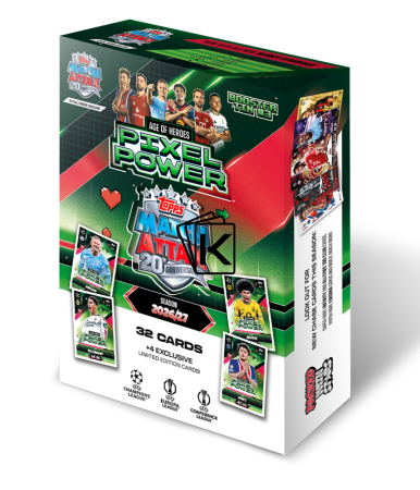 2026-27 Topps Match Attax UEFA Club Competitions Booster Tin 3 (Pixel Power)