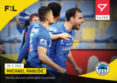 fotbalová kartička SportZoo 2021-22 Live L-098 Michael Rabušic FC Slovan Liberec /45