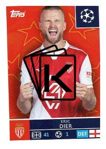 2025-26 Topps Champions League AS Monaco FC 75 Eric Dier