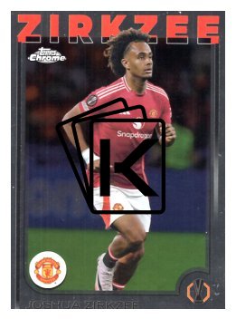 fotbalová kartička 2024-25 Topps Chrome 121 Joshua Zirkzee, Manchester United
