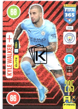 fotbalová karta Panini Adrenalyn XL FIFA 365 2021 Elite 236 Kyle Walker Manchester City