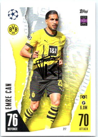 Fotbalová kartička 2023-24 Topps Match Attax UEFA Club Competitions 217 Emre Can  Borussia Dortmund
