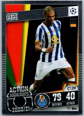fotbalová kartička 2020-21 Topps Match Attax 101 Champions League Action Highlights 170 Pepe FC Porto