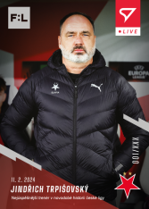 fotbalová kartička 2023-24 SportZoo Fortuna Liga Live L-25 Jindřich Trpišovský SK Slavia Praha /82