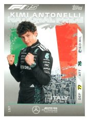 2025 Topps Turbo Attax F1 Mercedes AMG National Pride  157  Kimi Antonelli