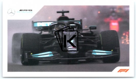 samolepka 2021 Topps Formule 1 Widescreen 22 Lewis Hamilton Mercedes