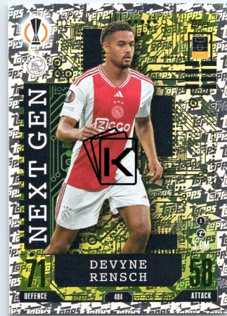 Fotbalová kartička 2023-24 Topps Match Attax UEFA Club Competitions Next Gen 404 Devyne Rensch	AFC Ajax