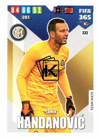 Fotbalová kartička Panini Adrenalyn XL FIFA 365 - 2020 Team Mate 232 Samir Handanovic Inter Milan