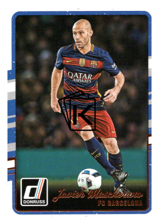 2016-17 Panini Donruss Soccer 27 Javier Mascherano - FC Barcelona