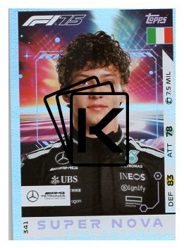 2025 Topps Turbo Attax F1 Mercedes AMG  	Supernova  341 Kimi Antonelli