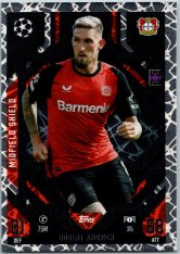 Fotbalová kartička 2024-25 Topps Match Attax EXTRA UEFA Club Competitions Midfield Shield 315 Robert Andrich (Bayer 04 Leverkusen)