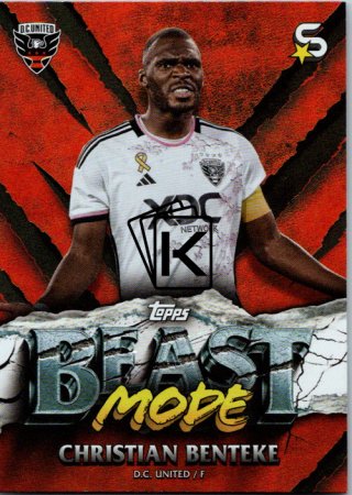 2024 Topps Superstars MLS Beast Mode Christian Benteke D.C. United