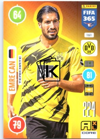 fotbalová karta Panini Adrenalyn XL FIFA 365 2021 Team Mate 161 Emre Can Borussia Dortmund
