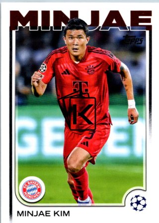 fotbalová kartička 2024-25 Topps UEFA Club Competitions Flagship 55 Minjae Kim FC Bayern Munchen