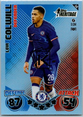 fotbalová kartička 2024-25 Topps Match Attax UEFA Club Competitions Topps Heritage 446 Levi Colwill (Chelsea)