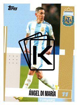 fotbalová kartička 2024-25 Topps Argentina Team Set 20 Ángel Di María