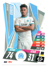 fotbalová kartička Topps Match Attax Champions League 2020-21 MAR3 Boubacar Kamara Olympique de Marseille