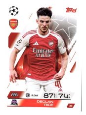 fotbalová kartička 2025-26 Topps Match Attax UCC 38 Declan Rice (Arsenal)