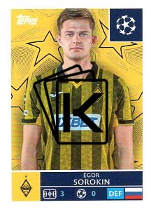2025-26 Topps Champions League FK Kairat Almaty 509 Egor Sorokin