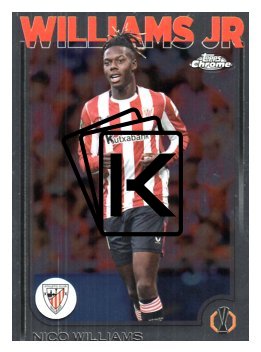 fotbalová kartička 2024-25 Topps Chrome UCC 28 Nico Williams, Athletic Club