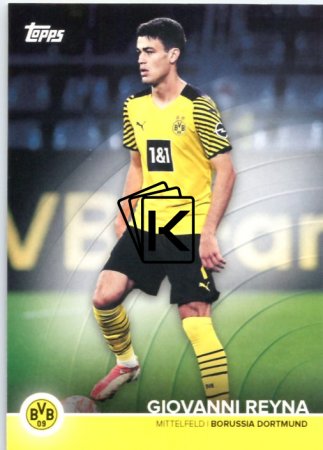 Fotbalová kartička 2021-22 Topps Borrusia Dortmund BVB GR Giovanni Reyna