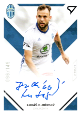 podpisová fotbalová kartička SportZoo 2020-21 Fortuna Liga Signed Stars Level 2 SS2-12 Lukáš Budínský FK Mladá Boleslav