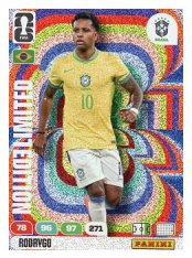 fotbalová kartička World Cup 2026 Adrenalyn XL Limited Edition  Rodrygo (Brazil)