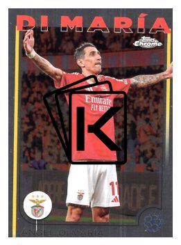 fotbalová kartička 2024-25 Topps Chrome UCC 60 Ángel Di María, SL Benfica