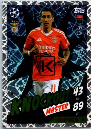 Fotbalová kartička 2024-25 Topps Match Attax EXTRA UEFA Club Competitions Knockout Master 303 Ángel Di Maria (SL Benfica)