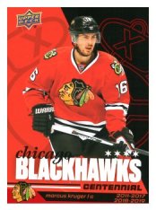 2025-26 Upper Deck Centennial Chicago Blackhawks 78 Marcus Kruger