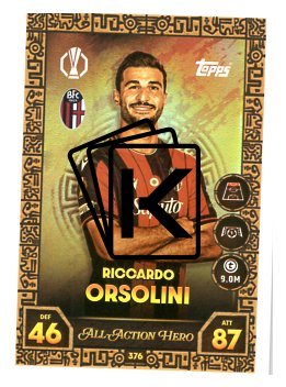 fotbalová kartička 2025-26 Topps Match Attax UCC 376 Riccardo Orsolini (Bologna FC 1909)