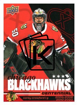 2025-26 Upper Deck Centennial Chicago Blackhawks 59 Corey Crawford