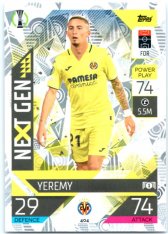 Fotbalová kartička 2022-23 Topps Match Attax UCL Next Gen 404 Yeremy Pino - Villarreal CF
