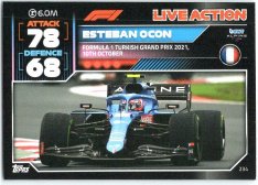 2022 Topps Formule 1Turbo Attax F1 Live Action 2021 234 Esteban Ocon (Alpine)