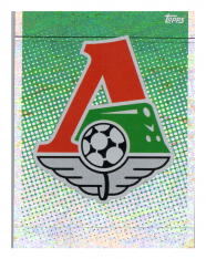 2020-21 Topps Champions League samolepka LMO1 Logo FC Lokomotiv Moskva