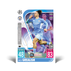 fotbalová kartička 2021-22 Topps Match Attax UEFA Champions League On Demand 002 Jack Grealish Manchester City