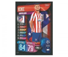 Fotbalová kartička 2019-2020  Topps Champions League Match Attax - Koke - Atletico Madrid 8