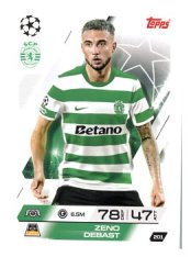 fotbalová kartička 2025-26 Topps Match Attax UCC 201 Zeno Debast (Sporting Clube de Portugal)