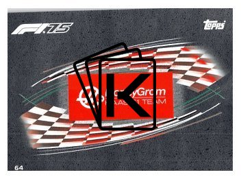 2025 Topps Turbo Attax F1 Moneygram Haas  64 Team Logo