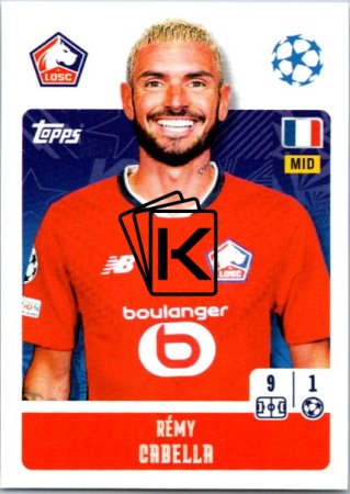 2024-25 Topps Champions League 486 Rémy Cabella (LOSC Lille)