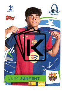 2025-26 Topps Champions League UEFA Youth League 566 Quim Junyent (FC Barcelona)