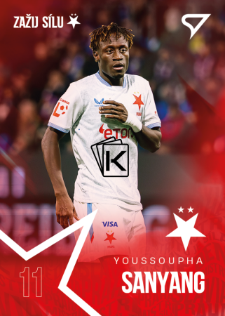2025-26 SportZoo SK Slavia Praha 20 Youssoupha Sanyang RC