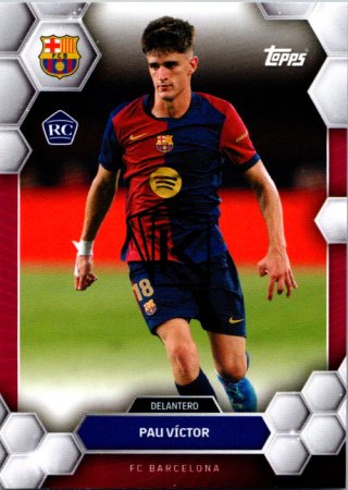 fotbalová kartička 2024-25 Topps FC Barcelona Fan Set 19 Pau Víctor
