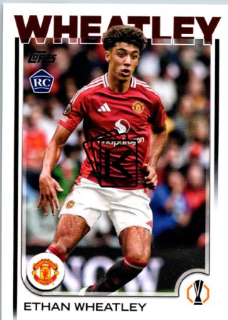 fotbalová kartička 2024-25 Topps UEFA Club Competitions Flagship 180 Ethan Wheatley RC Manchester United