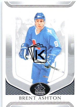 Hokejová karta 2020-21 Upper Deck SP Legends Signature Edition 119 Brent Ashton - Quebec Nordiques