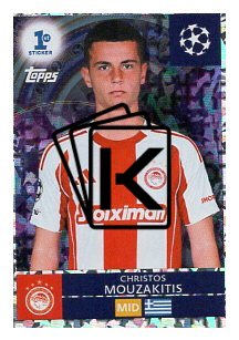 2025-26 Topps Champions League  Parallels Chrome 288 Christos Mouzakitis (Olympiacos)