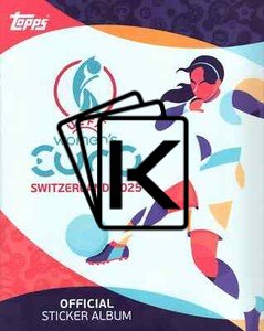 UEFA EURO Women 2025 Box samolepek ( 50 balíčků) +  Album zdarma
