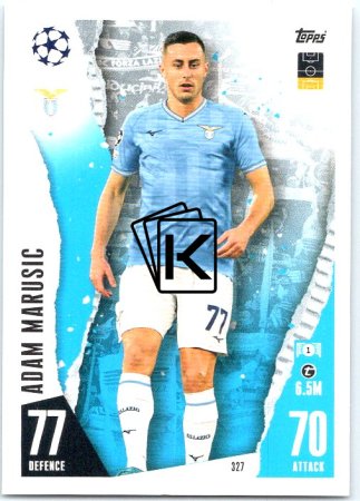 Fotbalová kartička 2023-24 Topps Match Attax UEFA Club Competitions 327 Adam Marusic SS Lazio