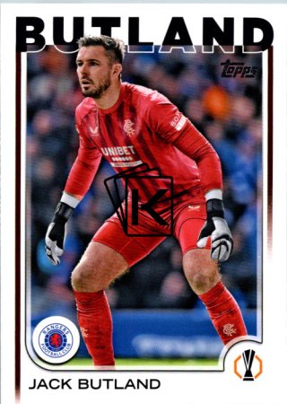 fotbalová kartička 2024-25 Topps UEFA Club Competitions Flagship 13 Jack Butland  Rangers F.C