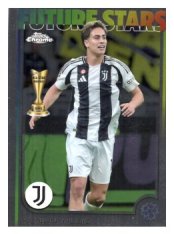 fotbalová kartička 2024-25 Topps Chrome UCC 59 Kenan Yildiz, Juventus – Future Stars